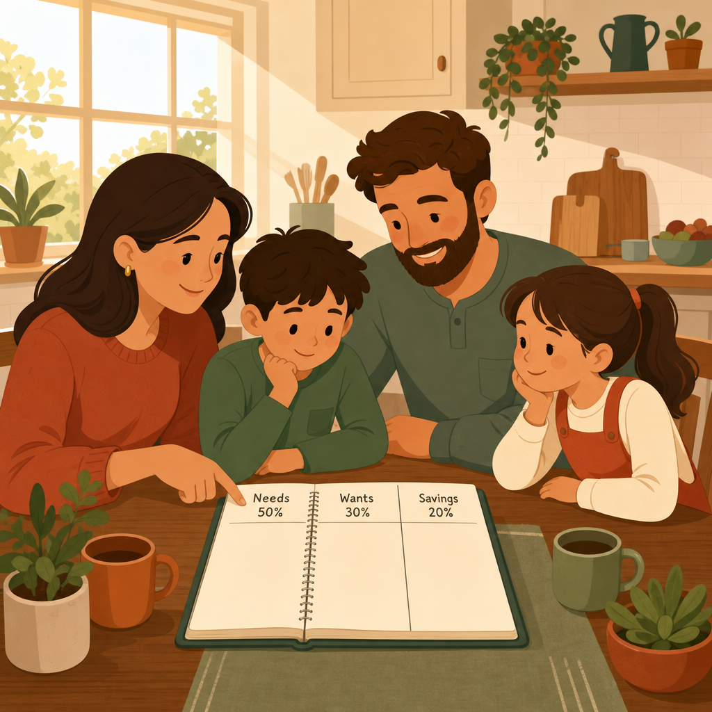 50/30/20 budget for families