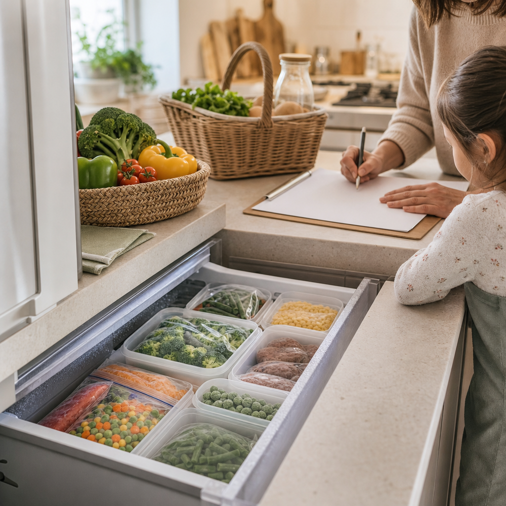 Family freezer meal planning