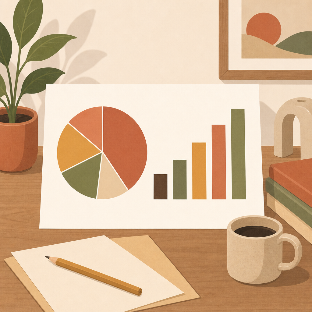 Colorful pie chart showing diversified investments — index funds for families
