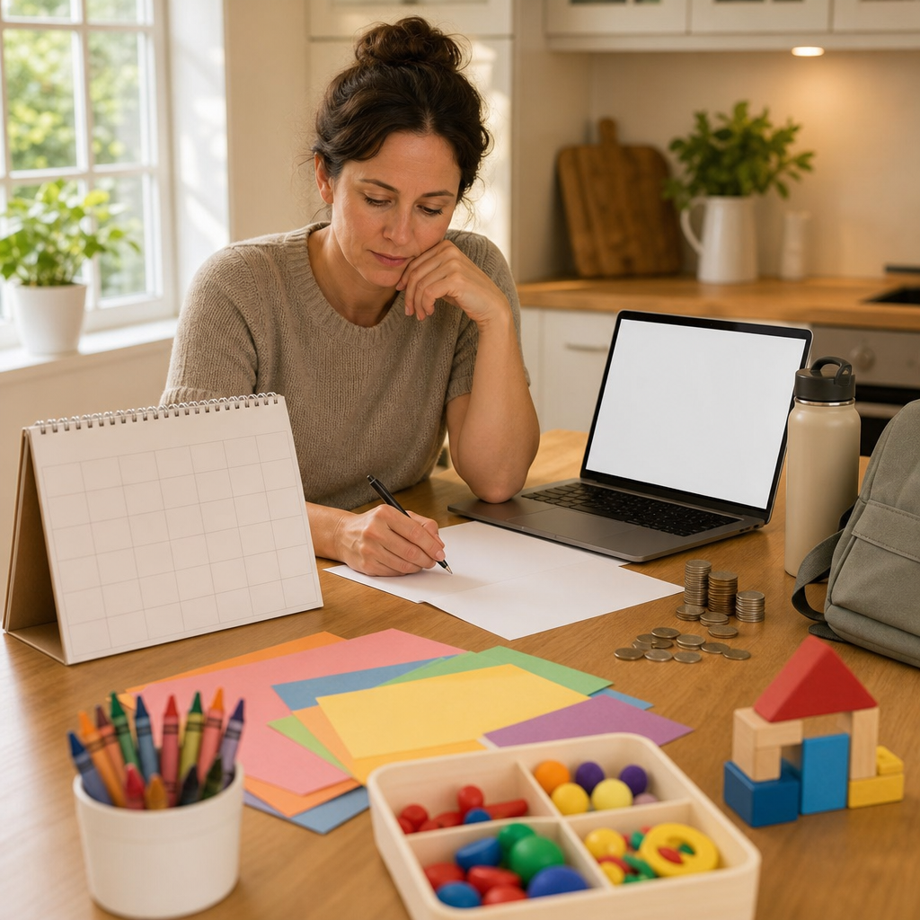 Working parent planning summer childcare alternatives